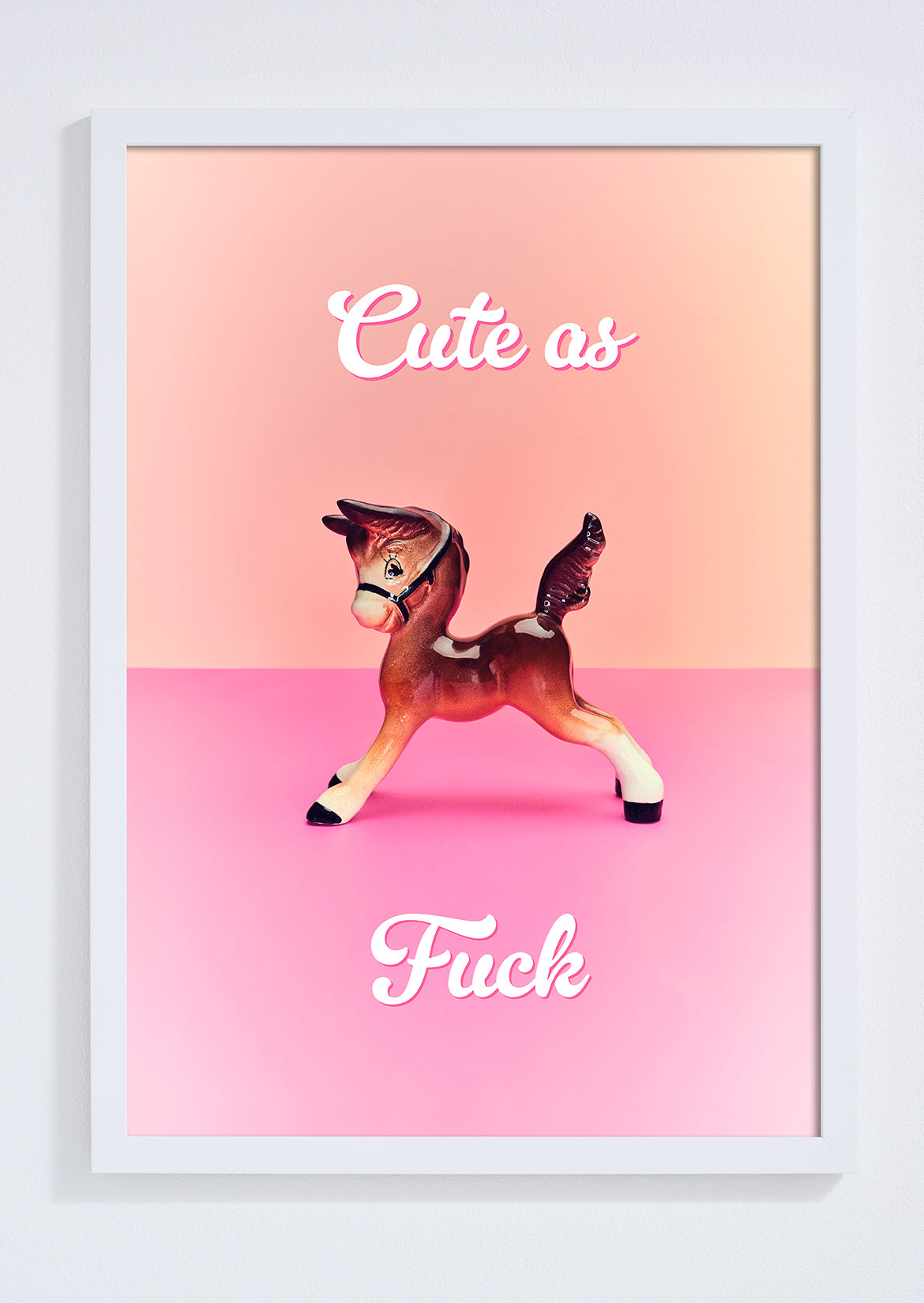 "Cute as Fuck" foal giclée photo print