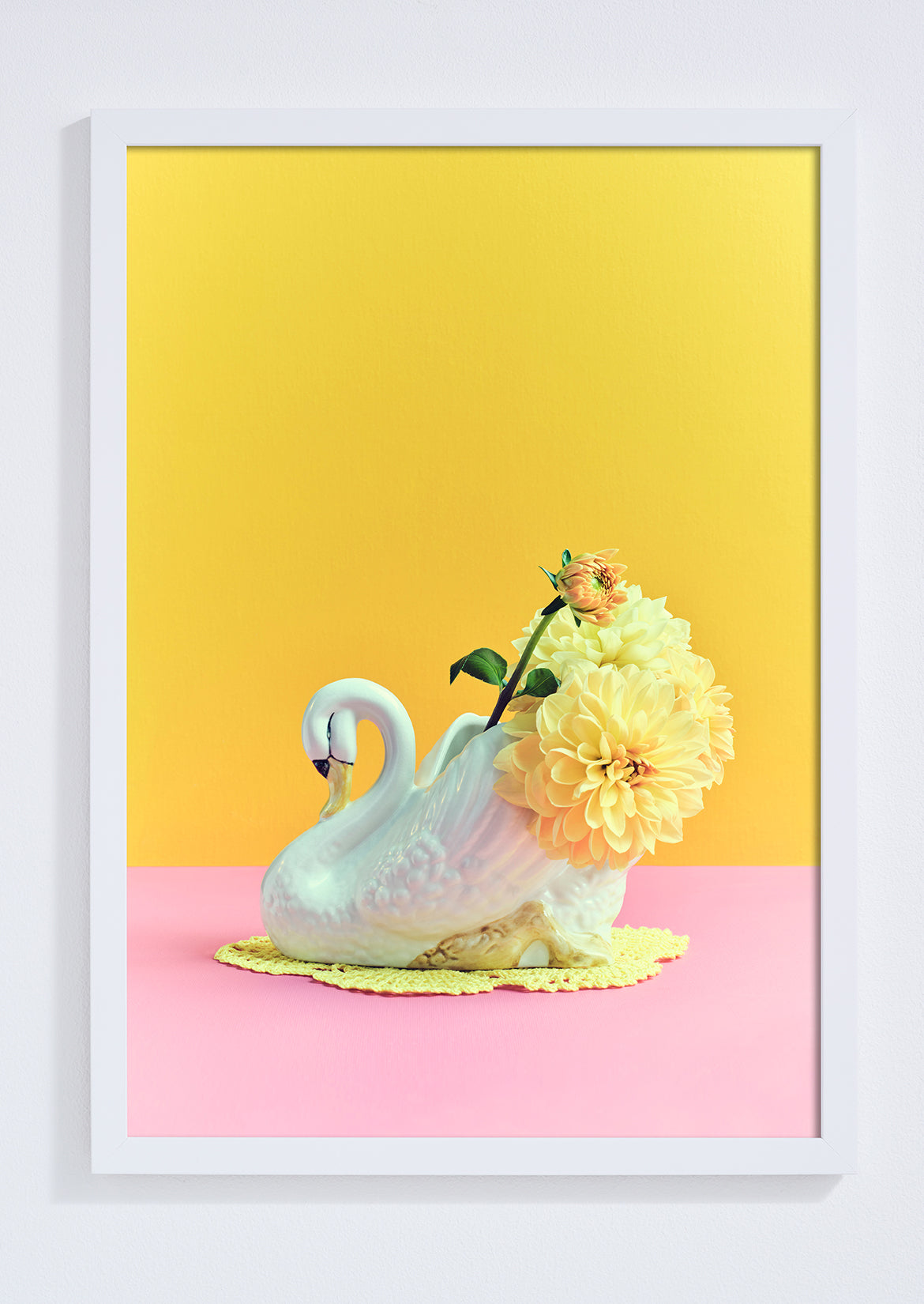 "Nana's house, swan planter" giclée photo print