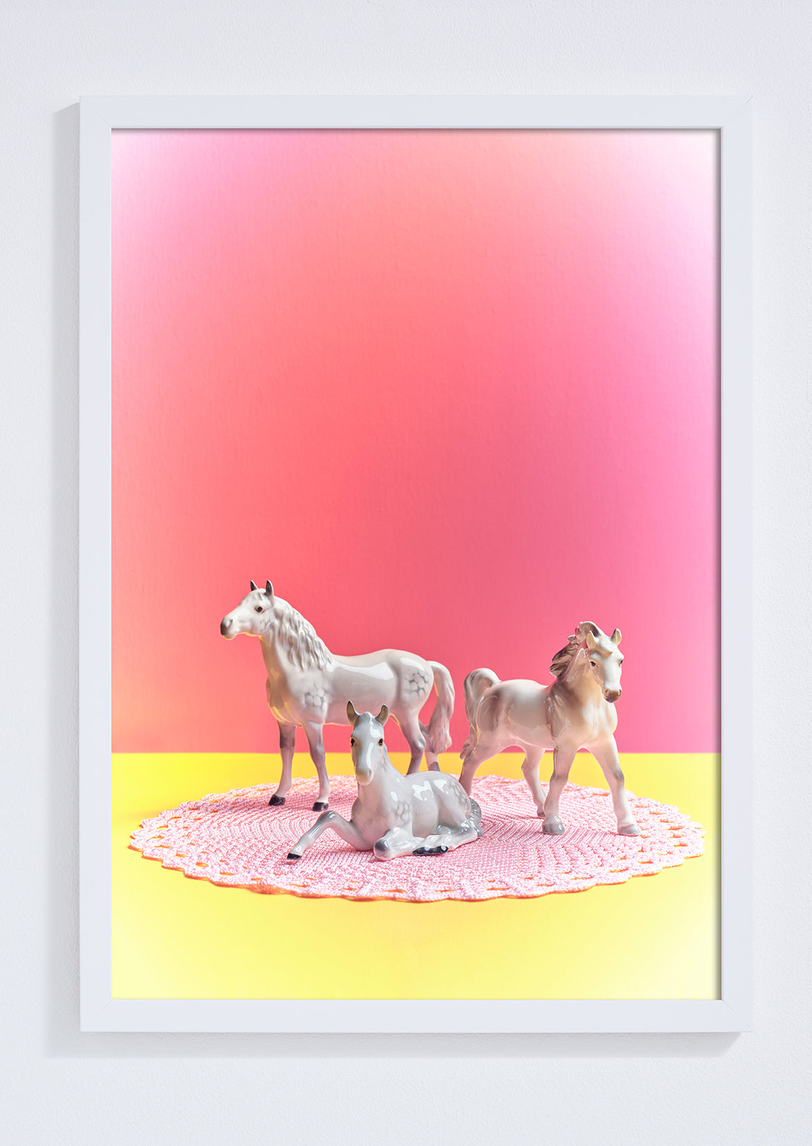 "Nana's house, pink horses" giclée photo print