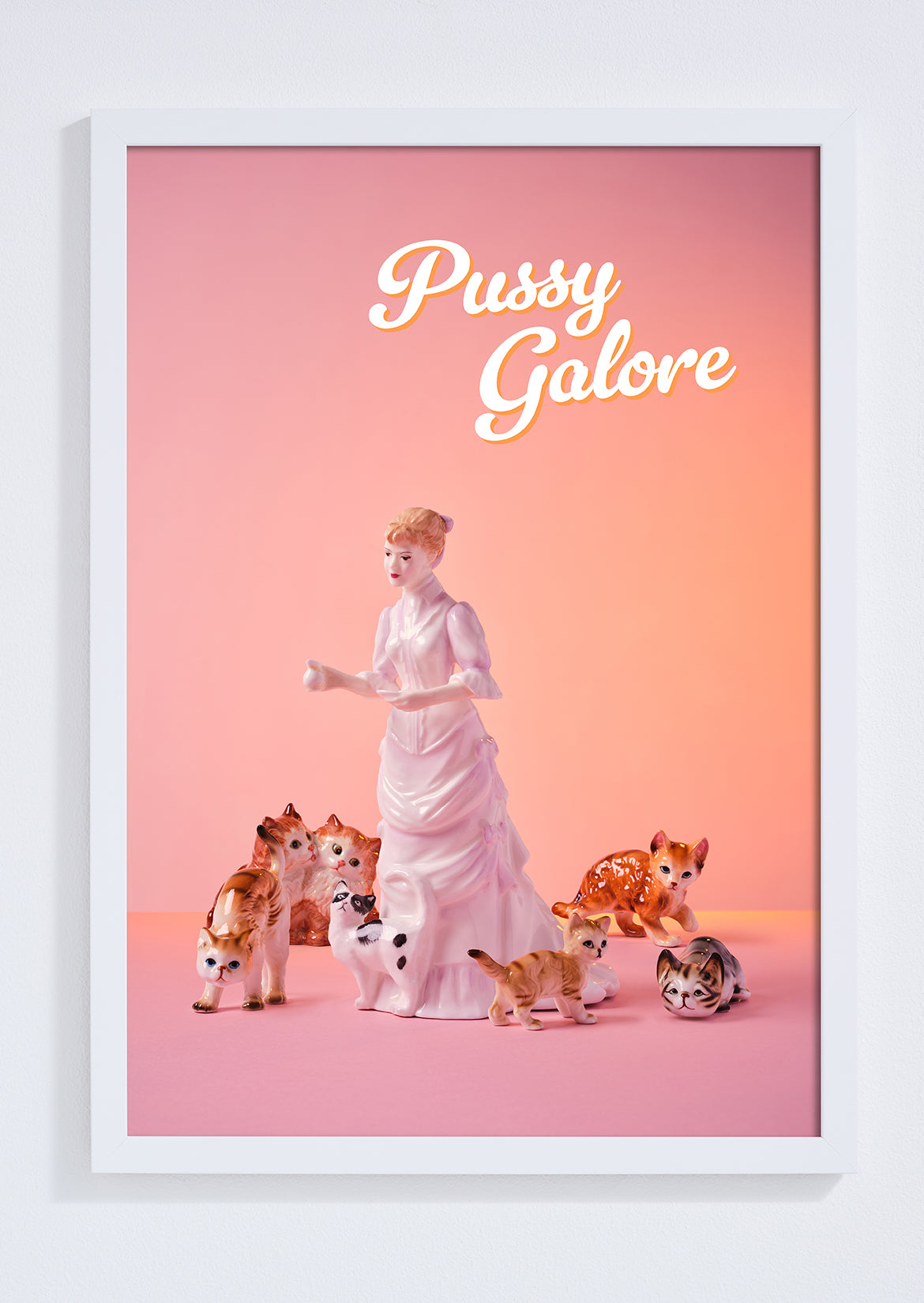 "Pussy Galore" cat lady giclée photo print