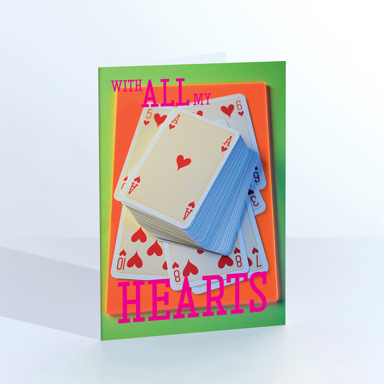 All of my Hearts Playing Cards Greetings Card