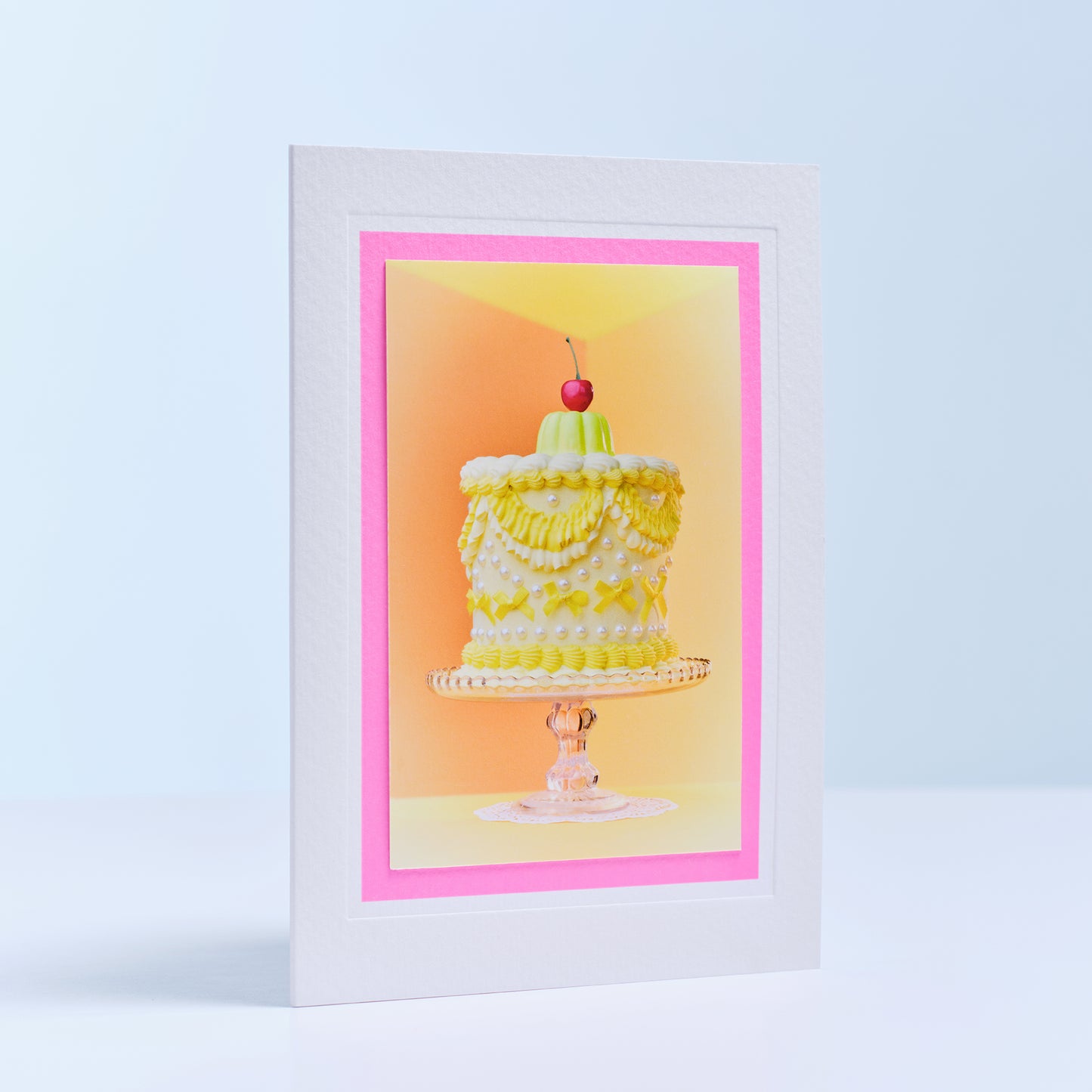Lemon Cake Hand Finished Greetings Card